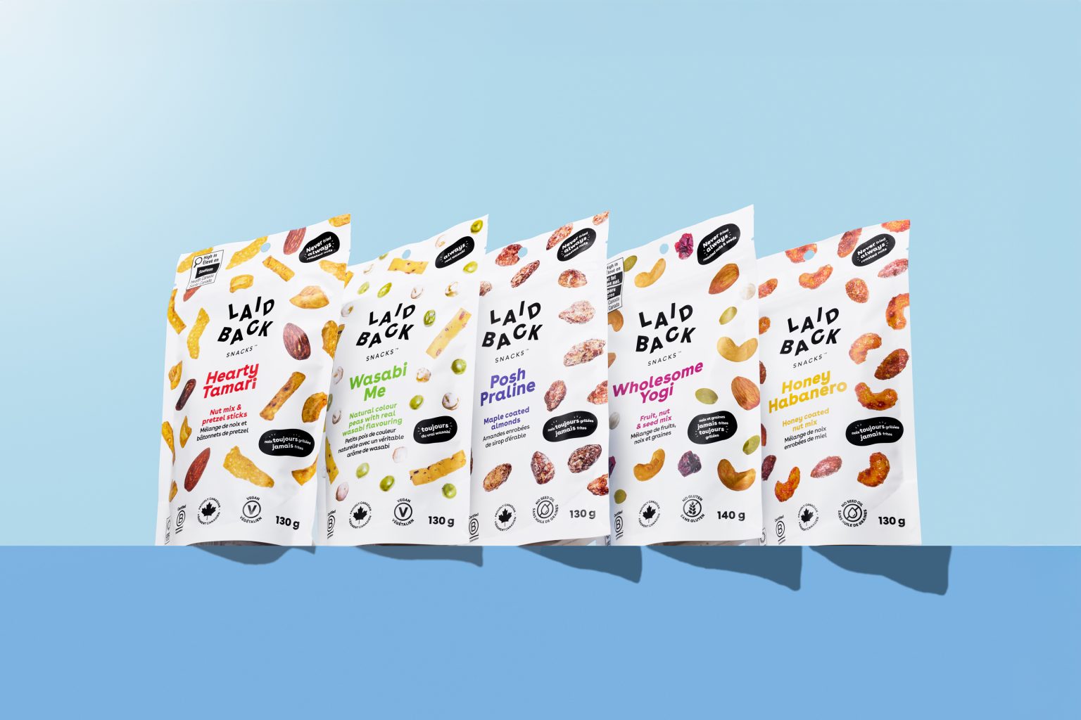 Laid Back Snacks flavour lineup for events