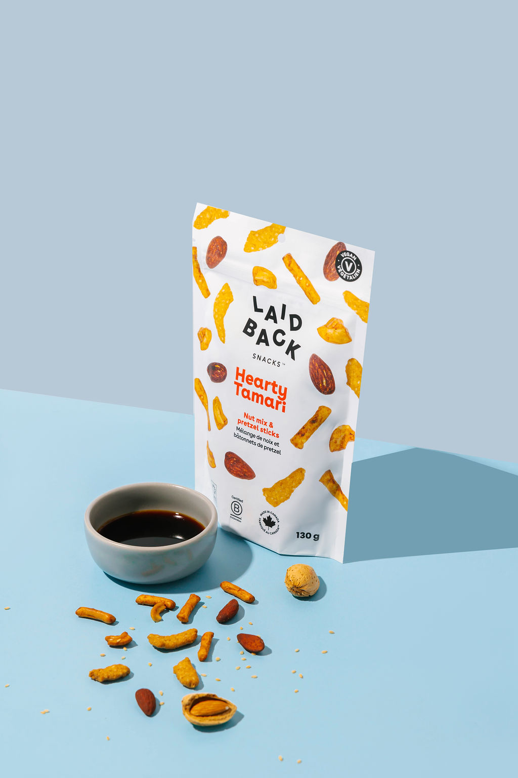 Hearty Tamari snack bag with tamari and almonds