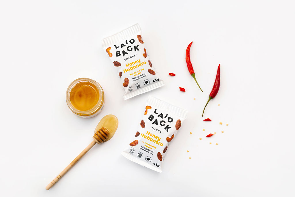 Honey Habanero snack pouches with honey and chili peppers